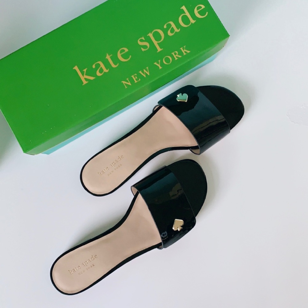 Kate Spade Black Sandals- Gently Worn